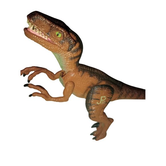 Vintage JURASSIC PARK lot of 2 Dinosaur Figures Velociraptor Pachycephalosaurus - Picture 5 of 11